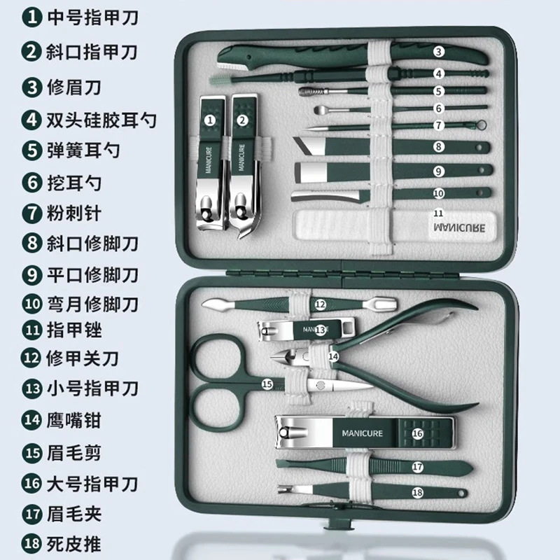 Cosmetic tools set, nail scissors stainless steel for nails for home use 2