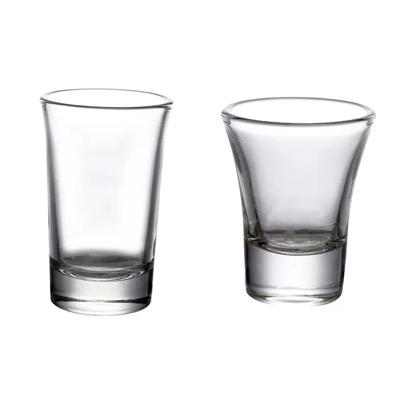 玻璃烈酒杯 家用白酒杯一口杯高脚杯子弹杯2两酒杯酒具可logo
