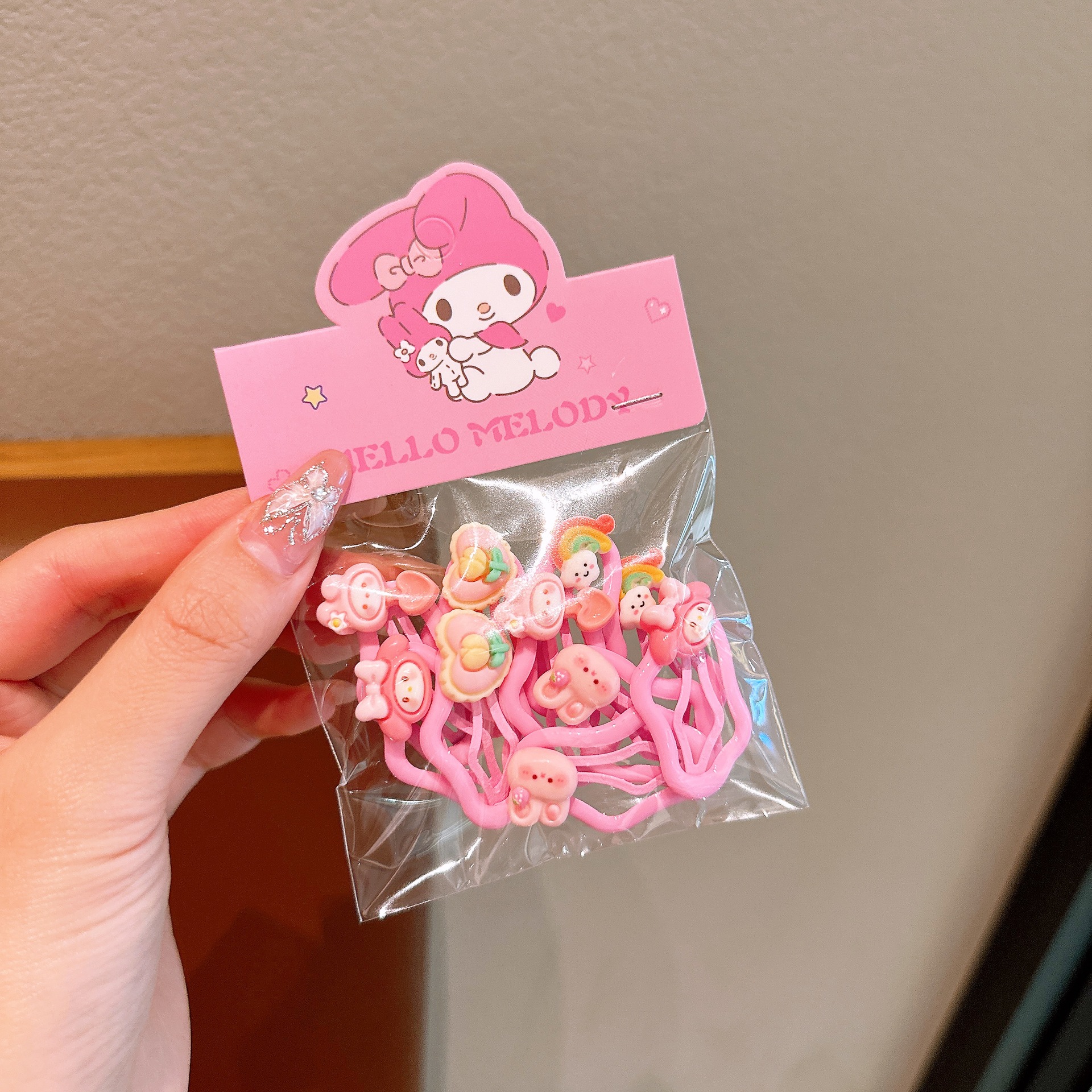 Pinza para el cabello de nubes para niños accesorios para el cabello lindo Sanrio Niña Culomi Clip Niña Bebé Strawberry Bear Horquilla rota