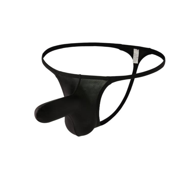 Men's Underwear Ice Silk Long Nose Thin Belt Sexy Breathable T-pants Men's Low Waist Gongs