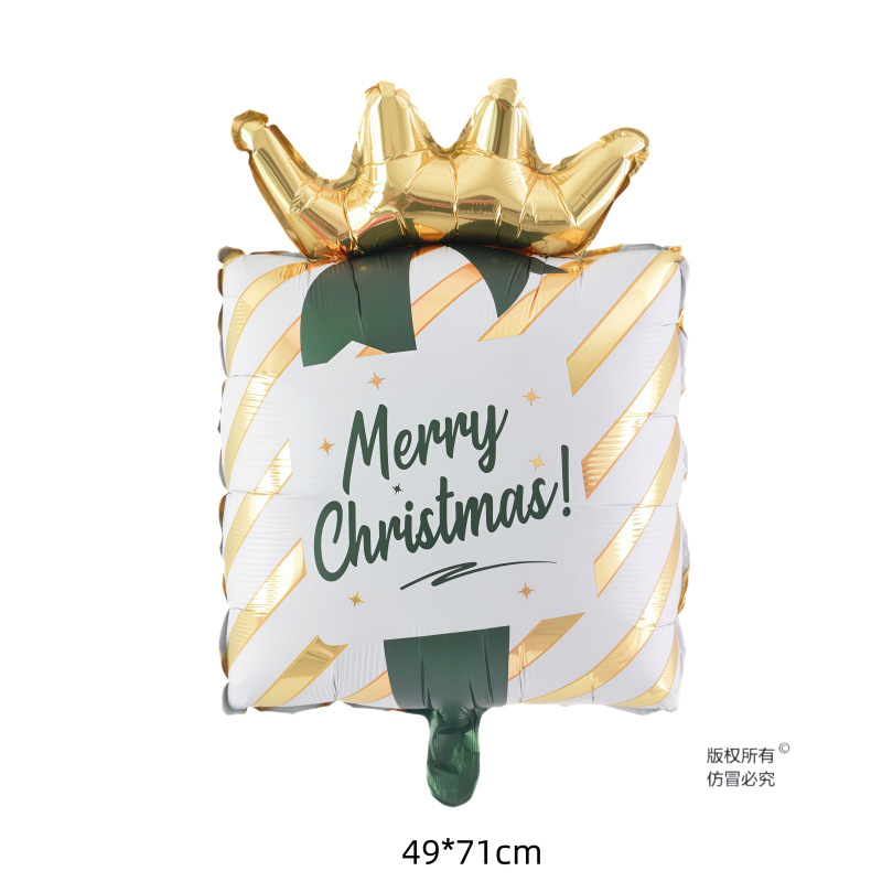 Globos de aluminio de Navidad - Diseño de dibujos animados y forma especial, globo de Papá Noel, decoración para "Feliz Navidad" y Nochebuena, suministros de decoración