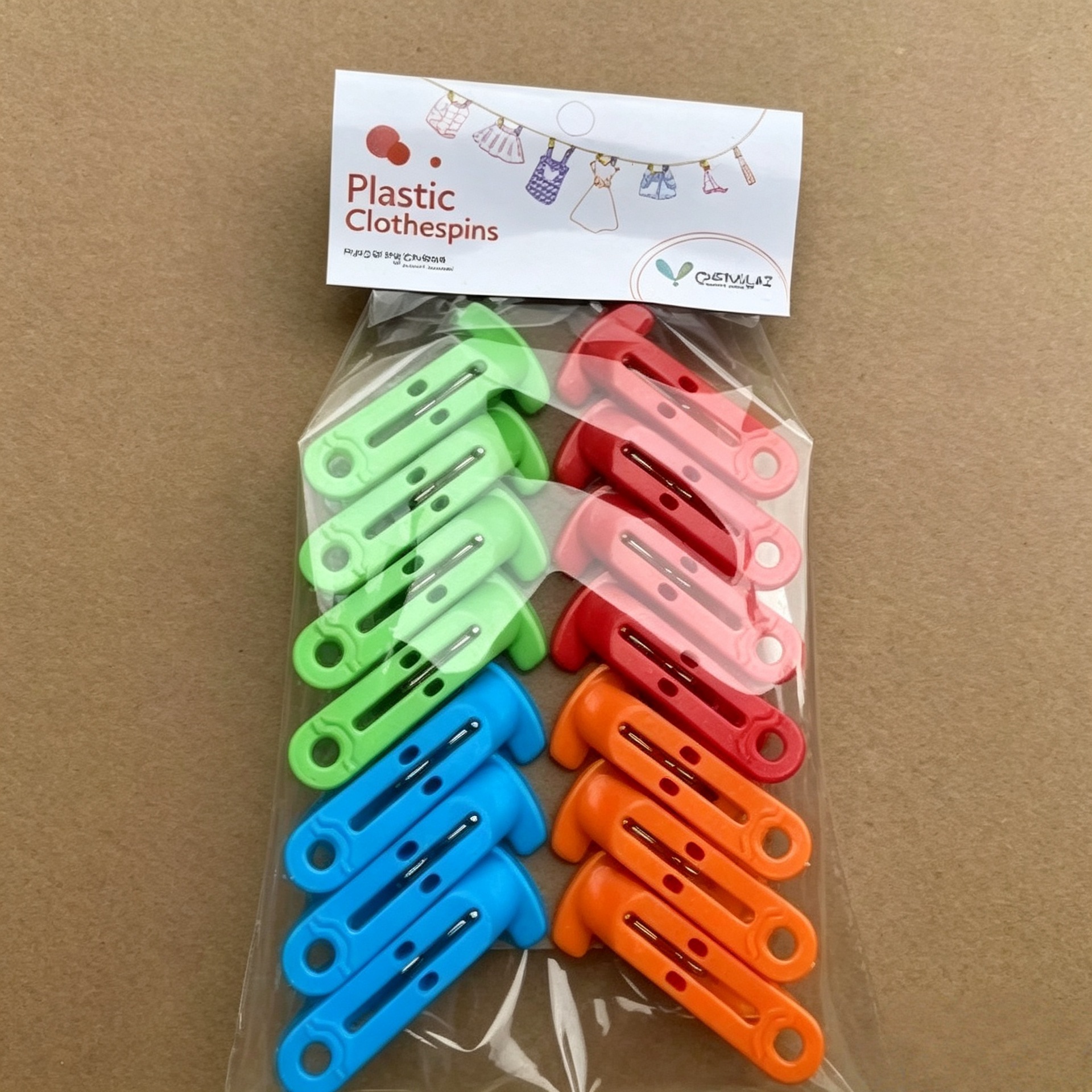 Clips de plástico de clase 18-2 Clips de plástico para el hogar Clips de secado de ropa 16 pinzas de secado a prueba de viento multiusos y sin marcas