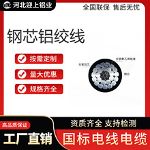 厂家批发可定制 ACSR国标钢芯铝绞线铝导线 户外高压架空裸铝线