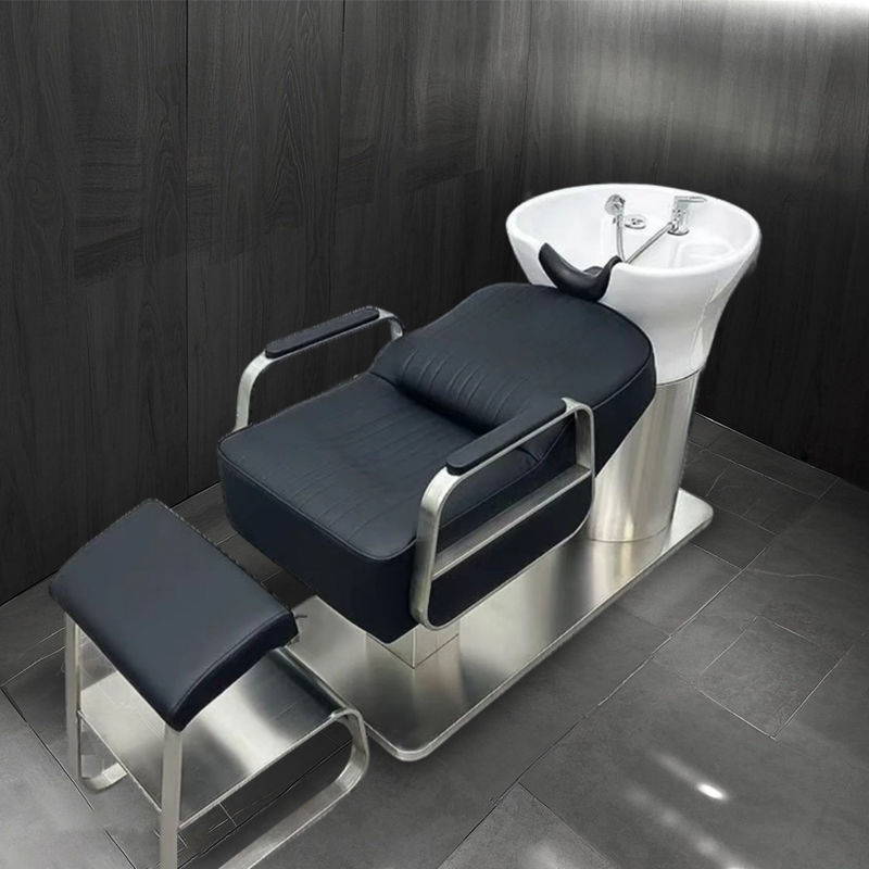 8 스테인리스 스틸 섀시 - 검정색 가죽