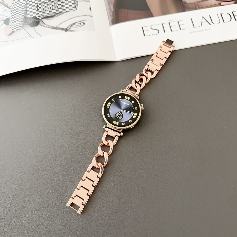 For Huawei GT5 Strap GT432 Smart Watch watch4pro Metal Single Row Chain 18/20/22mm