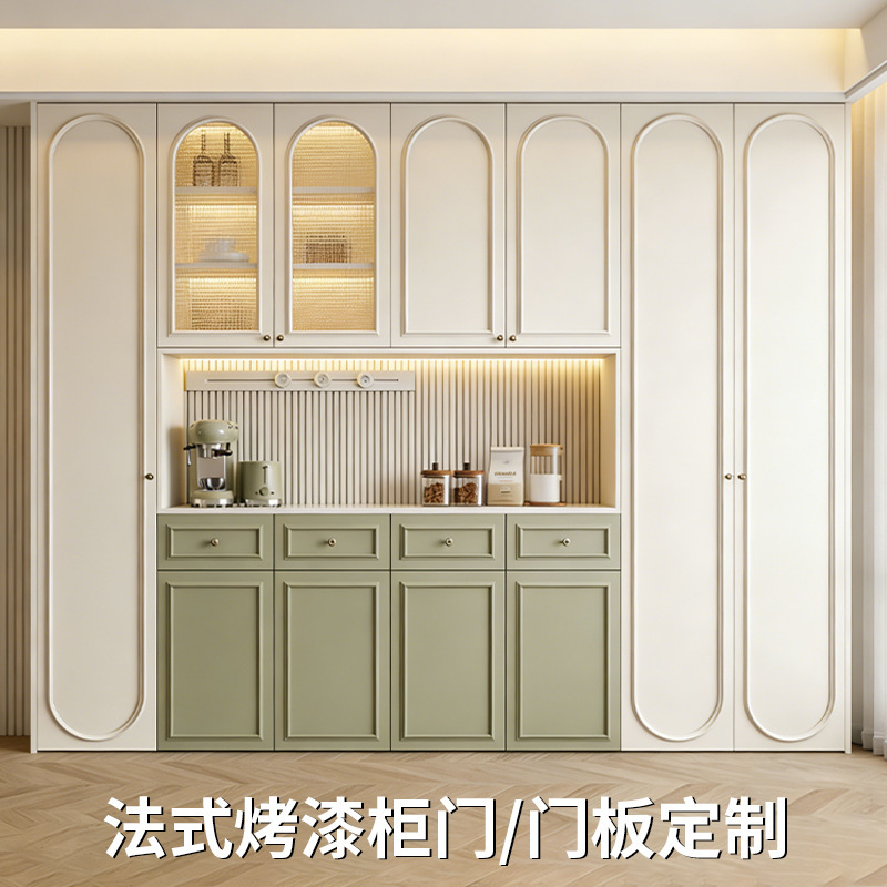 New French-Style Minimalist Lacquered Cabinet Doors, Light Luxury Cream-Colored, Available in Various Sizes, Custom-Made for the Whole House, Osb Board Cabinet Doors New French-Style Minimalist Lacquered Cabinet Doors, Light Luxury Cream-Colored, Available in Various Sizes, Custom-Made for the Whole House, Osb Board Cabinet Doors