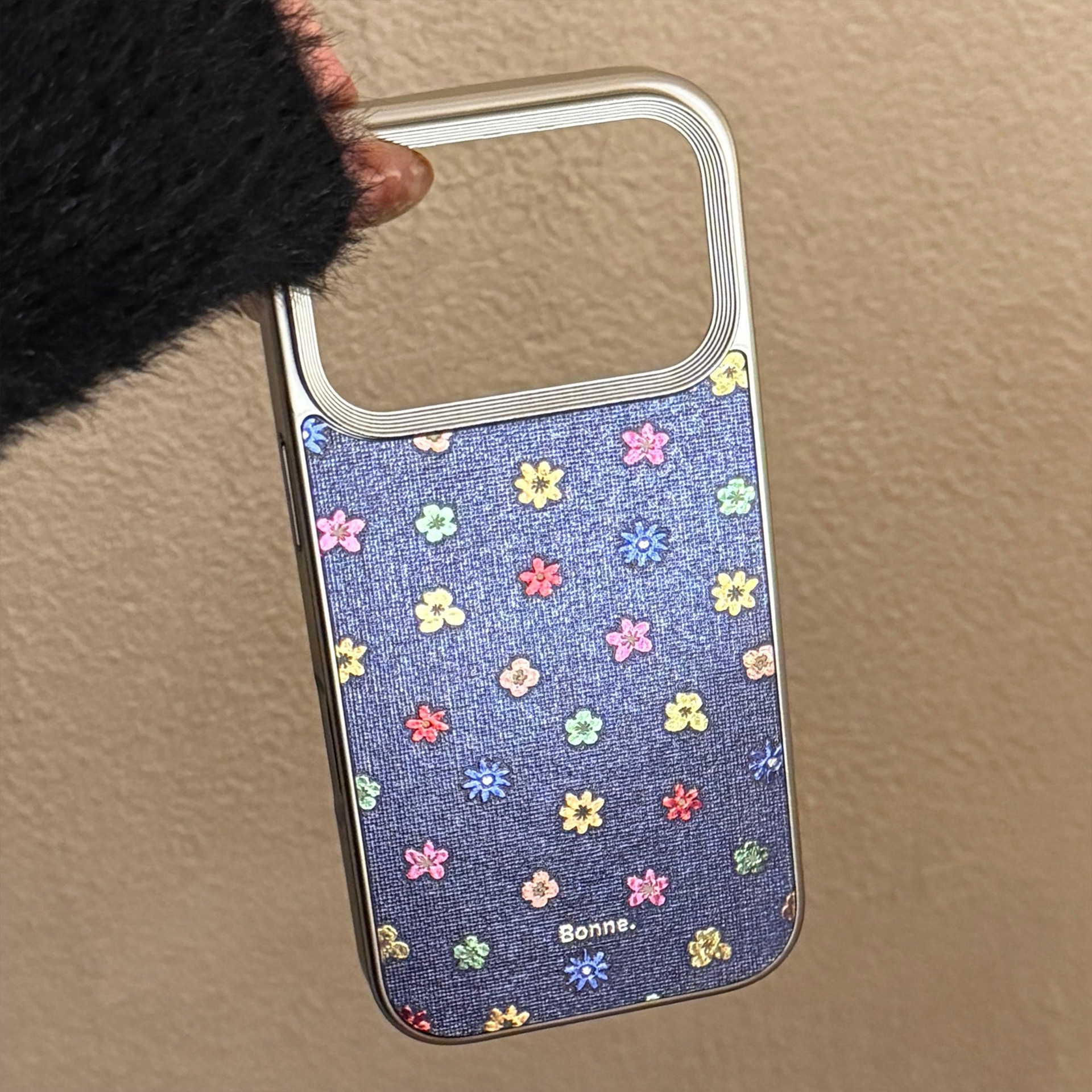 Coque de protection en cuir à motifs fleurs pour iphone_voghion.com
