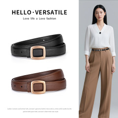 レディース本革ベルト、韓国風合金製ベルト、女性用多用途装飾ファッションベルト、韓国風高級感