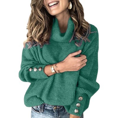Demi-season Knitted Sweater (Chi Mengmeng) Women’s Long Sleeve, European Style, Colorful 2023
