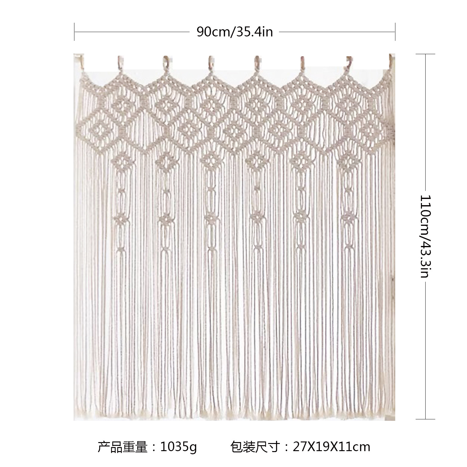 6049-90*110cm / Kết hợp với thanh gỗ thẳng