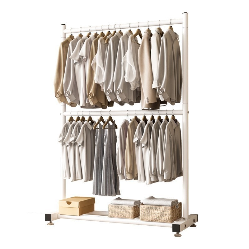 Percha de ropa de metal personalizada multicapa de almacenamiento percha de sombrero piso vertical percha de secado de hierro forjado muebles de sala de estar