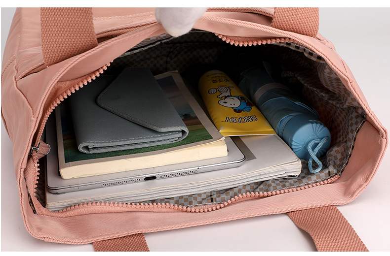 Custom-made tote bags for women, large-capacity fashionable and trendy handbags, printed LOGO nylon water-resistant single-shoulder bags undefined