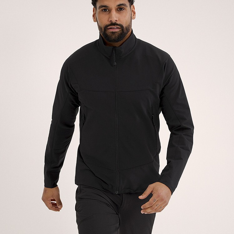 Niaojia Version Soft Shell Gamma Jk Soft Shell Jacket Classy Stand-Up Collar Outdoor Mountaineering Sports Cycling Jacket Jacket for Men