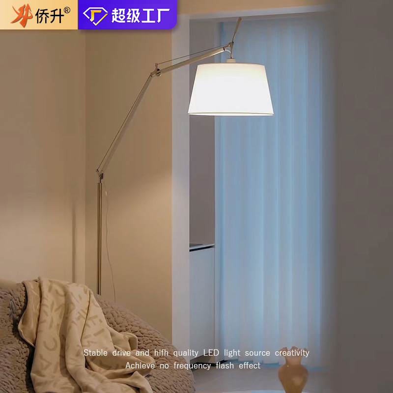 Internet Celebrity Swing Arm Medieval Floor Lamp Living Room Sofa Bedroom Study Reading Adjustable Fishing Lamp Atmosphere Industrial Style