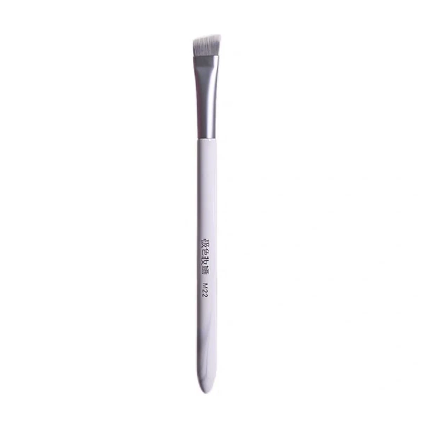 White eyebrow powder brush