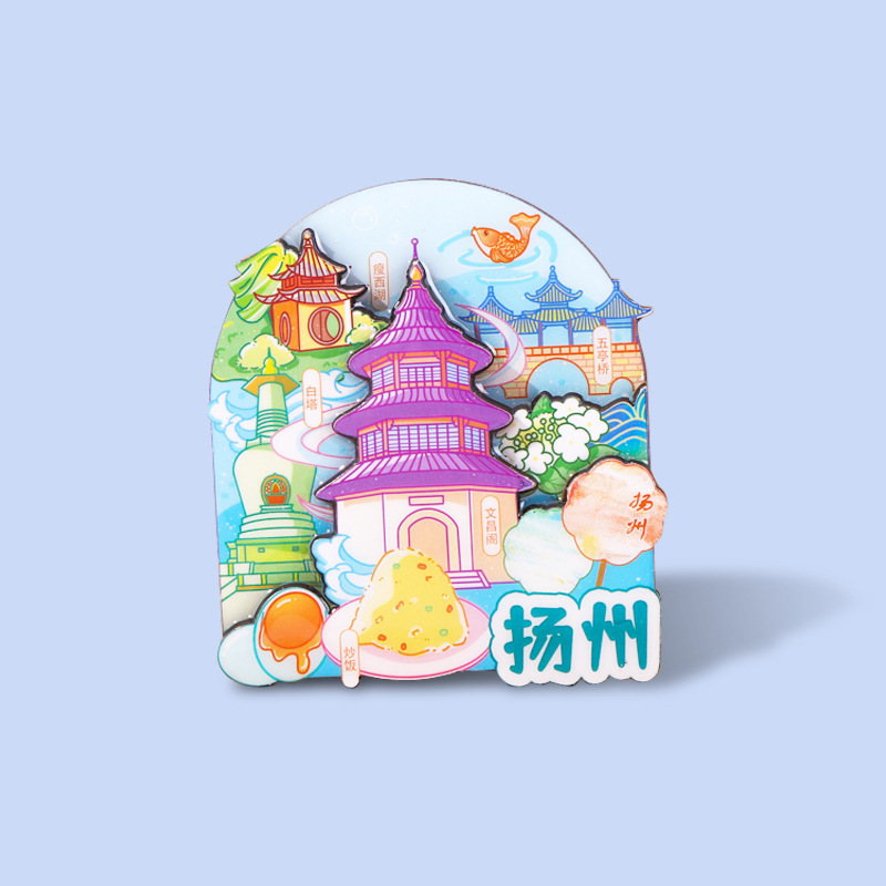 中国都市人気観光名所木製冷蔵庫マグネットカスタマイズされた文化的で創造的な北京パンダ diy マグネット強力な吸引|undefined