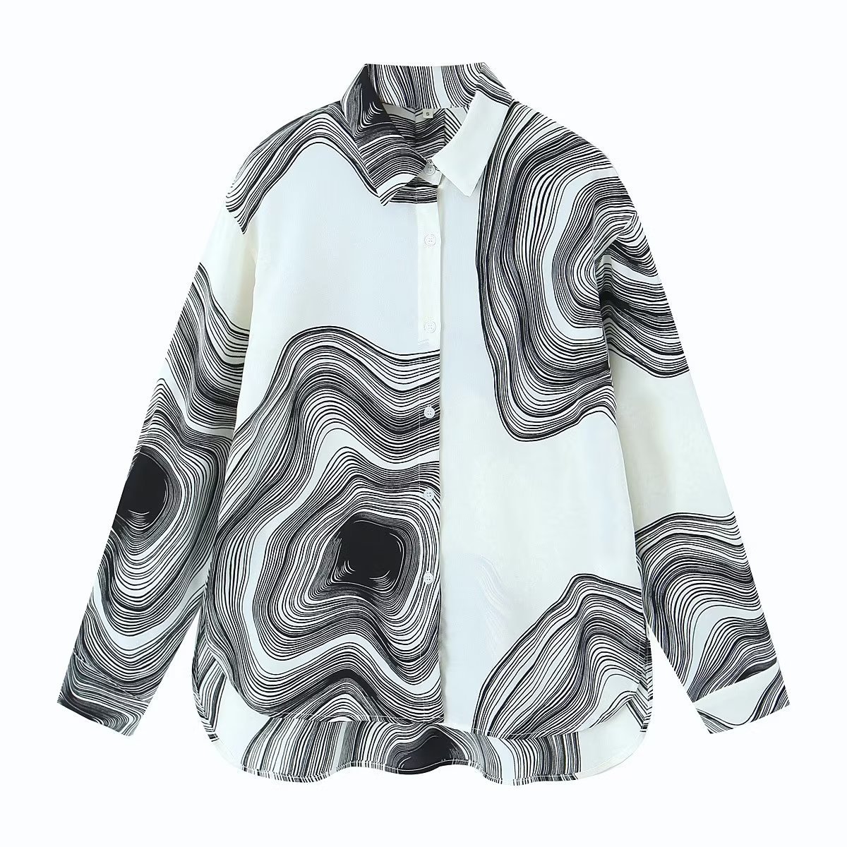 Women's Blouse Long Sleeve Blouses Printing British Style Stripe display picture 2