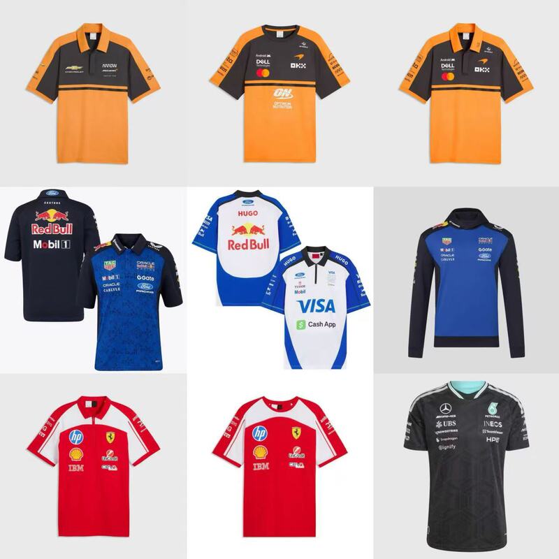 2026 New F1 Formula One Racing Suit Mercedes Mclaren Ferrari Red Bull Sports Short-Sleeved Shirt 2026 New F1 Formula One Racing Suit Mercedes Mclaren Ferrari Red Bull Sports Short-Sleeved Shirt