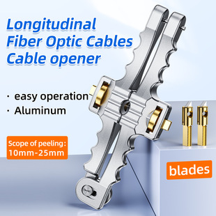 SI-01 fiber optic cable longitudinal cable opener fiber optic cable stripping pliers leather cable fiber optic stripping wire opener skylight cutter head