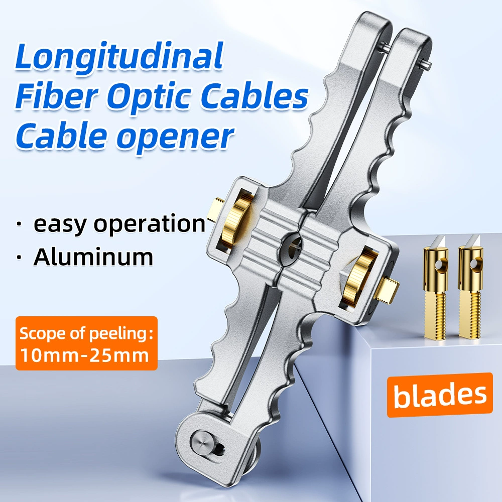 SI-01 оптоволоконный кабель Продольный нож для открывания кабеля плоскогубцы для зачистки оптоволоконного кабеля кожаный кабель оптоволоконный нож для зачистки проводов режущая головка в крыше