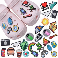 Battlefield Camouflage Boot Hole Hole Shoes Accessory Shoelace Buckle DIY Removable PVC 3D Decorative Clip Shoe Fastener Cross-border