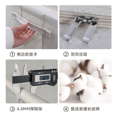 天山棉麻衣服收納箱布藝衣物整理盒子摺疊衣櫃百納箱家用收納王金