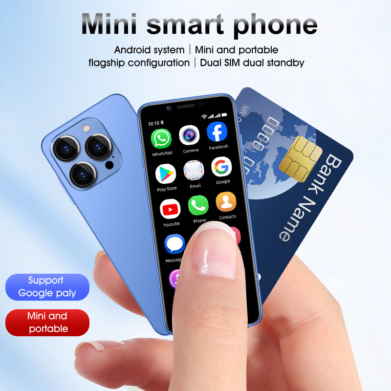 2024 Cross-Border Hot Sale X15Pro Mini Smart Small Mobile Phone Android Smart Phone Card Pocket Phone