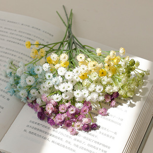 Simulation mini baby's breath wedding bouquet decoration photo props soft rubber baby's breath simulation flower