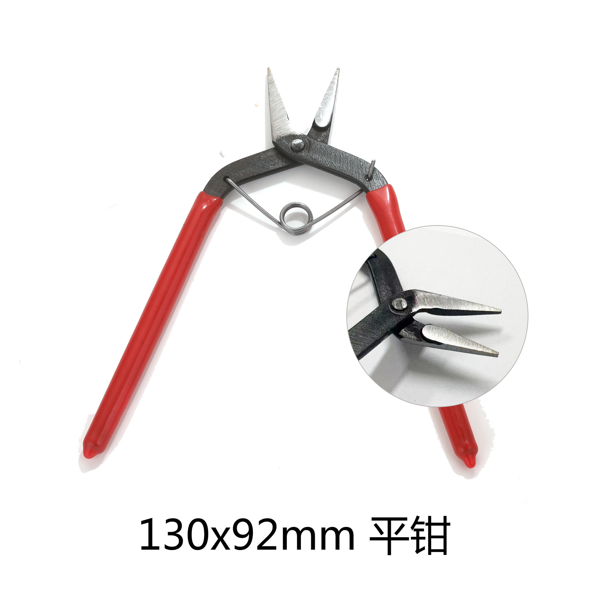 Pinzas hechas a mano bricolaje, pinzas de boca redonda con aguja curva, nuevas pinzas de punta fina de boca plana coreana, buena dureza, acero para muelles