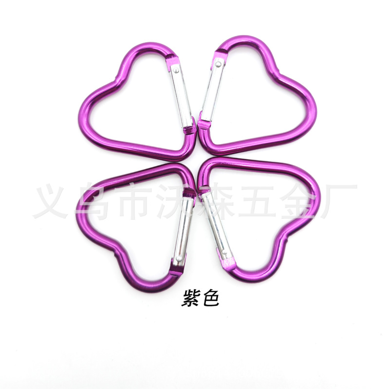 卸売りアルミニウム合金カラー愛登山ボタン45mmスポットスプリングフックバックパッククライミングボタン|undefined