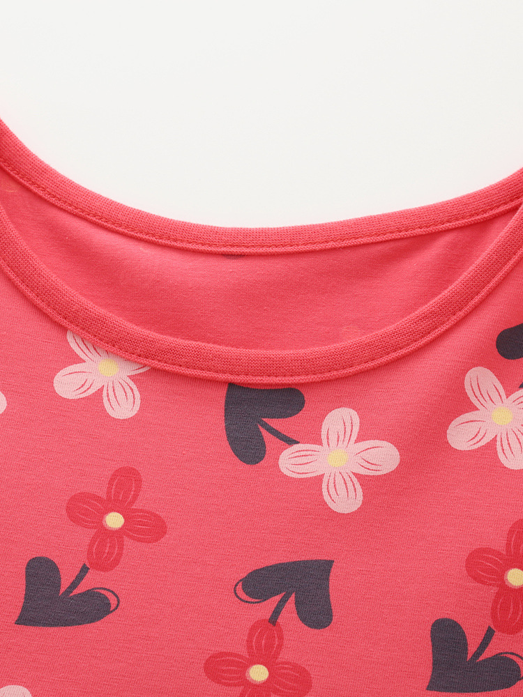 Malwee transfronterizo vestido de niña lindo vestido de verano nuevo estilo europeo y americano vestido de cuello redondo de manga corta para niños