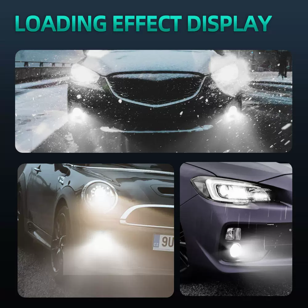 Автомобильная лазерная фара H7 H11 9005 9006 LED, модернизация, ультравысокая мощность, передняя противотуманная фара