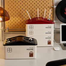 wifi无线路由器收纳盒机顶盒插线板插座整理电线轻奢收纳盒