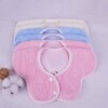 Factory wholesale 360 Rotation petals Bib Coral water uptake Infants Having dinner Bibs waterproof Bib