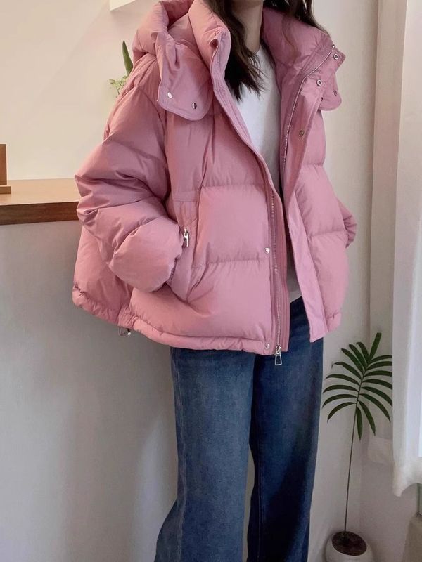 綿の服の女性の秋冬の短いタイプの韓国版の大きいサイズのゆったりした綿の服の小さい子供の帽子のファッションの保温のカジュアルなコート|undefined