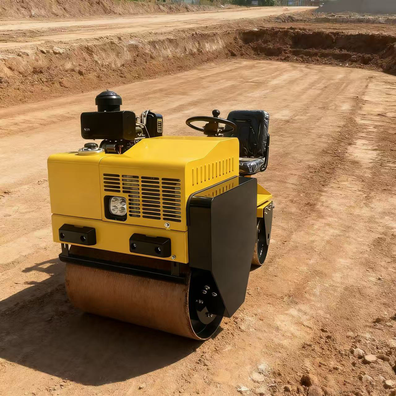 小型座驾压路机双钢轮3吨出口压土机夯实机沥青回填土