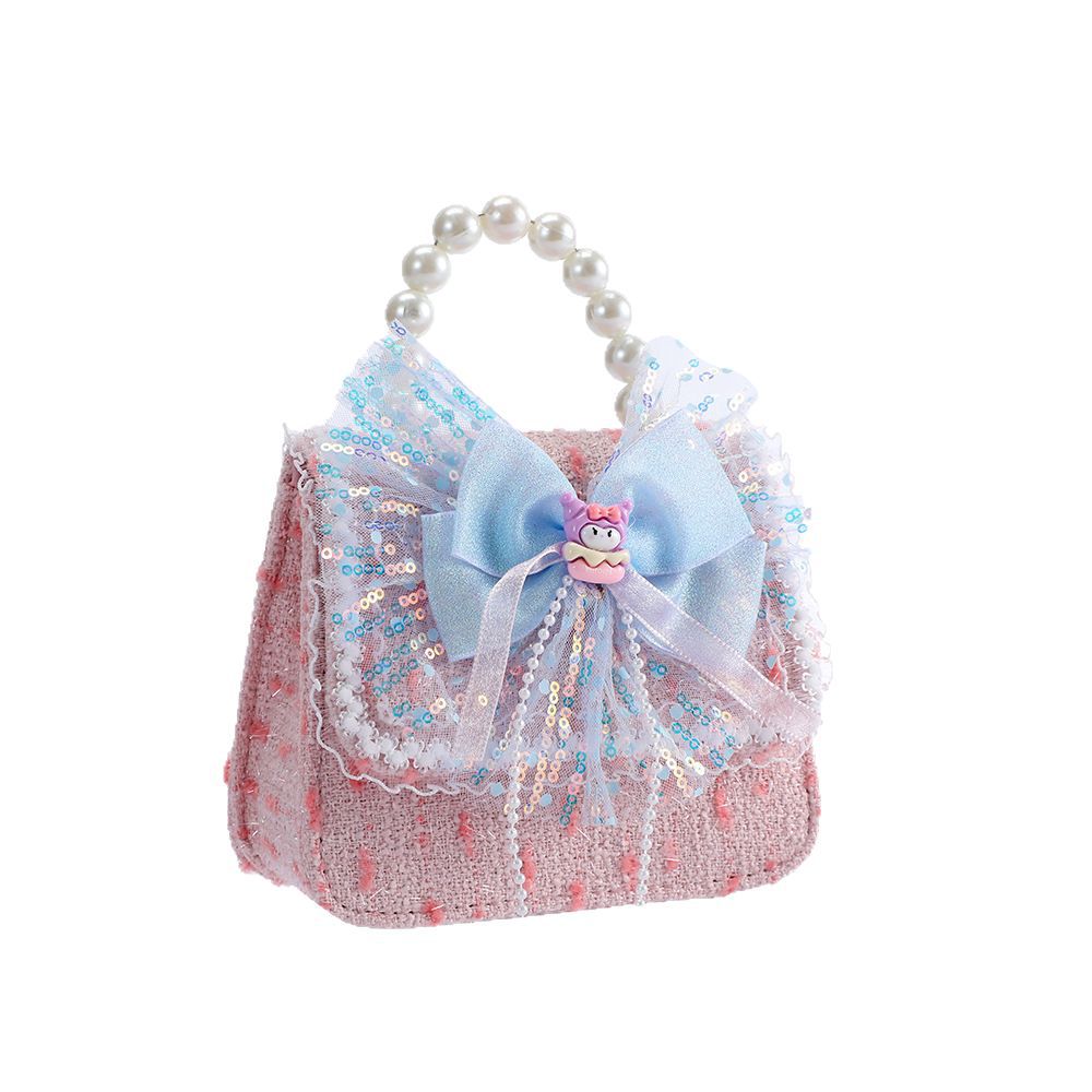 Bolsos Infantiles, Bolsos Cruzados de Moda de Verano, Bolsos de Mano con Perlas para Niñas, Bolsos de Princesa, Monederos Pequeños Estilo Chanel, Bolsos de Hombro al por Mayor