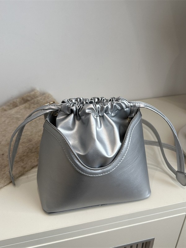 Bolso 2024 nuevo estilo de moda explosiva retro de gran capacidad textura cubo de mensajero bolso de hombro para mujer