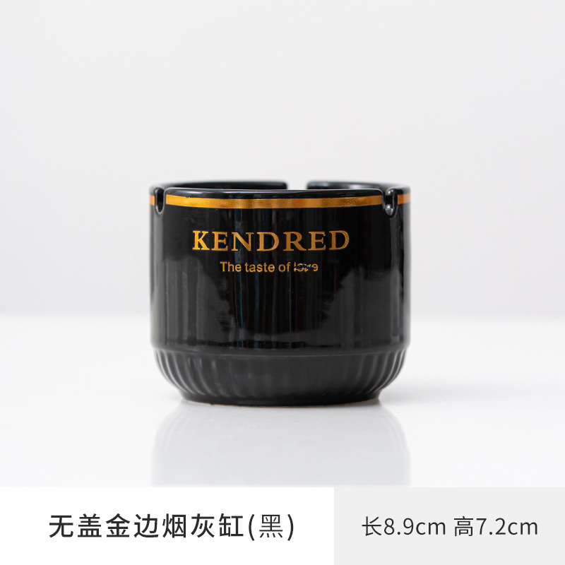 Cenicero doméstico sala de estar lujoso ligero de alta calidad cubierta de cinta de ceniza a prueba de volar oficina de alta gama atmósfera personalidad creativa de alto grado