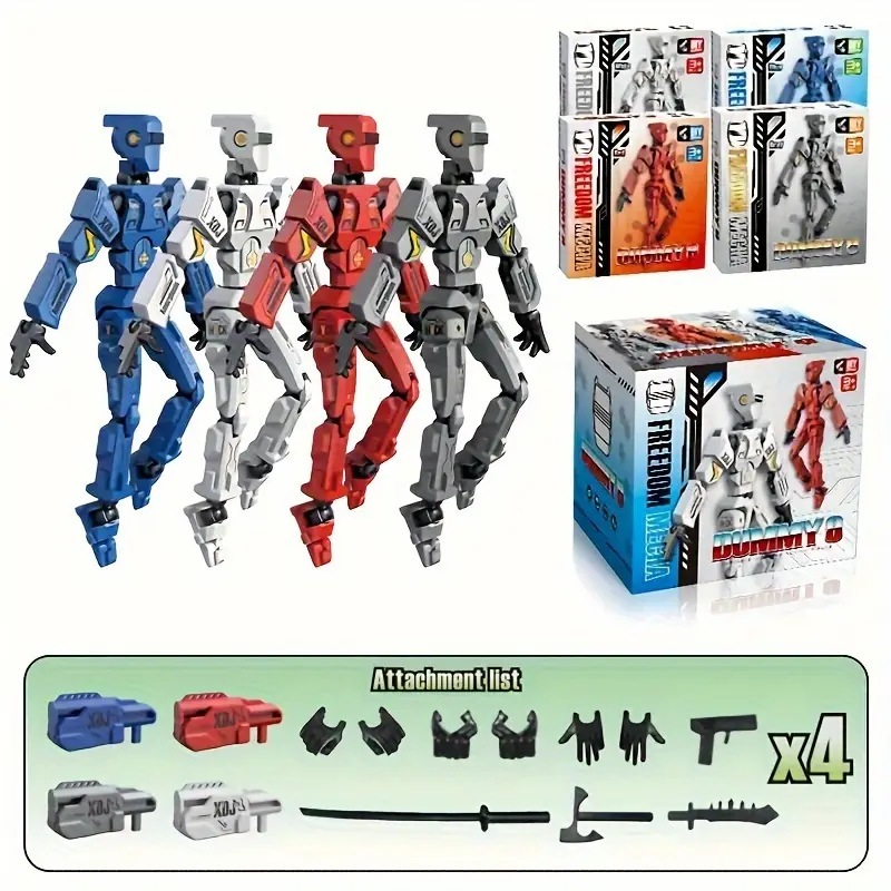 Caja de colores - hombre de articulaciones de cuatro colores