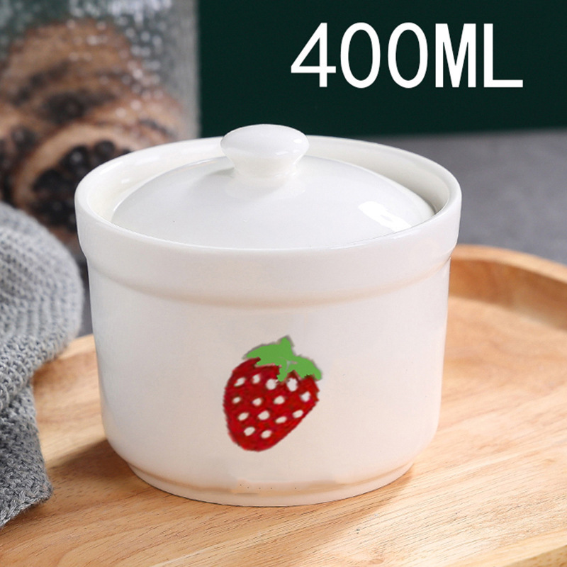 陶磁器のシチューは蓋をして水をあけて家庭の内胆のシチューの缶のミニの蒸し卵の杯のツバメの巣のサプリメントのシチューの杯の1人分を煮込みます。|undefined