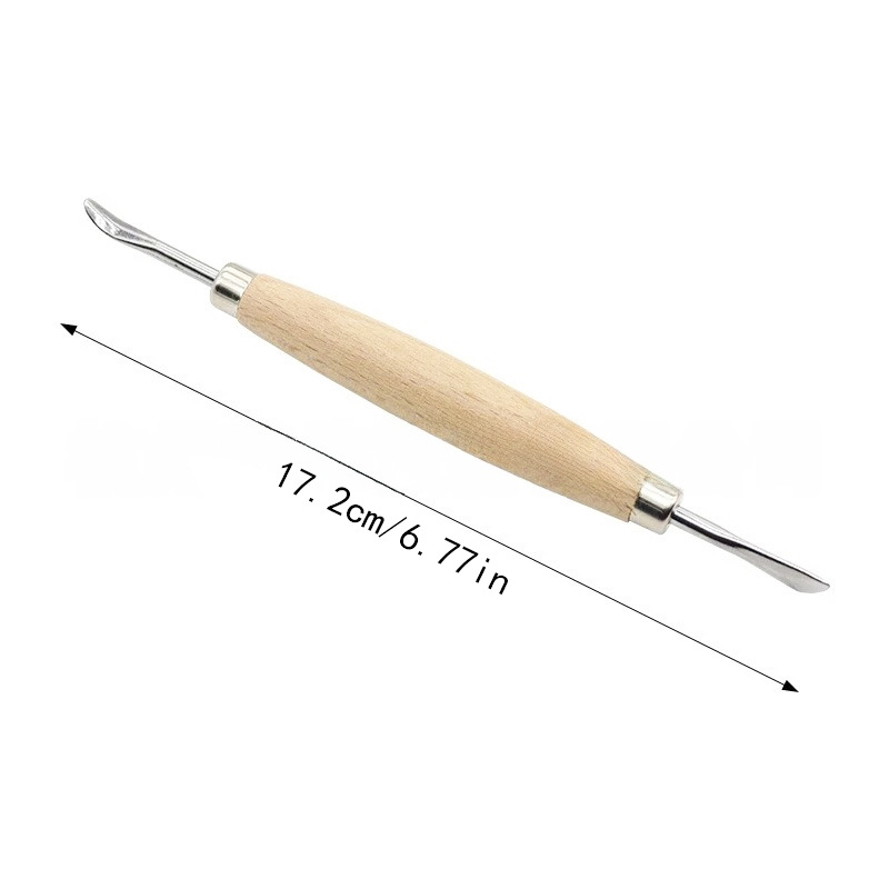 DIY cuero hecho a mano tallado forma herramienta aceite pluma sello cuchillo de corte punzonado