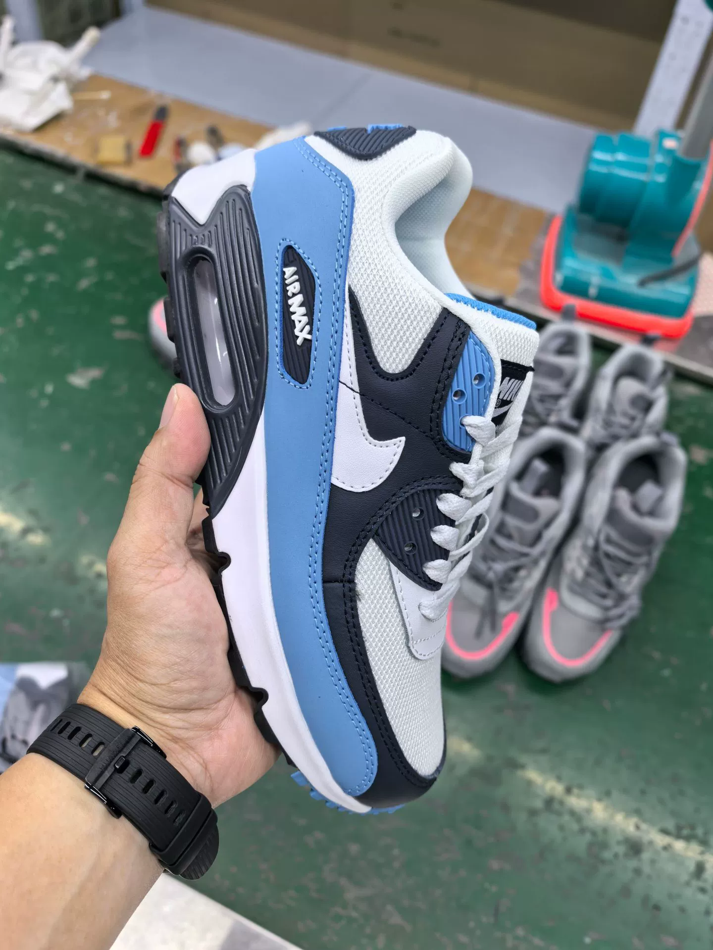 Кросс-граничная внешнеторговая Путянь обувь Air Max90 воздушная подушка сетчатые повседневные спортивные кроссовки европейский стиль высокий уровень спортивной обуви