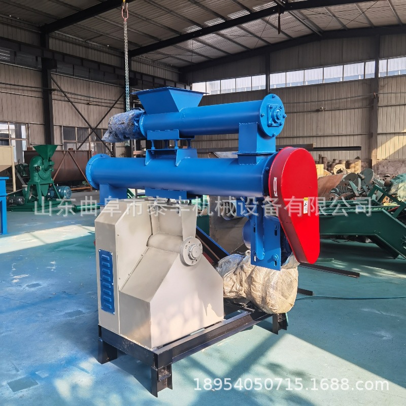 时产1吨环模简易饲料颗粒机组 牛羊猪鸡鱼饲料机组 颗粒机