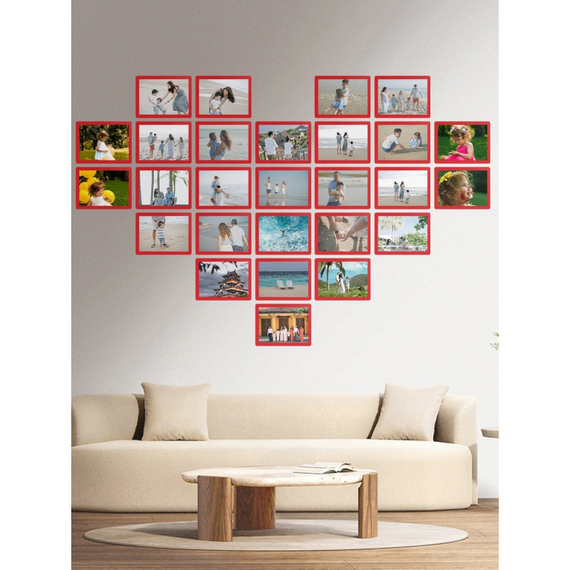 Photo Magnetic Photo Frame, Punch-Free Photo Wall Combination Wall Sticker, Replaceable Photo, Creative Kidsren's Painting Framed on the Wall Photo Magnetic Photo Frame, Punch-Free Photo Wall Combination Wall Sticker, Replaceable Photo, Creative Kidsren's Painting Framed on the Wall
