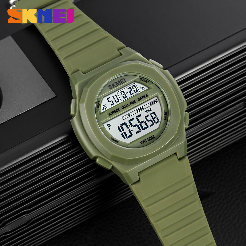 Skmei deportes al aire libre apariencia de los hombres y las mujeres multi-funcional reloj impermeable de los hombres de moda reloj electrónico 1821