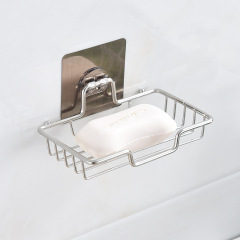 免打孔不鏽鋼吹風機架肥皂架臉盆架衛生間壁掛式浴室收納架風筒架