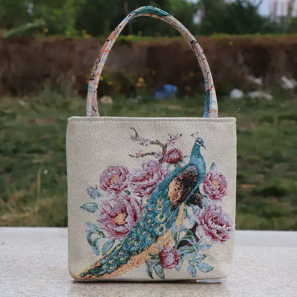 Ethnic Characteristic Bag Fashion Ethnic Style Women's Fashionable Printed Bag Casual Handbag small size Canvas Bag