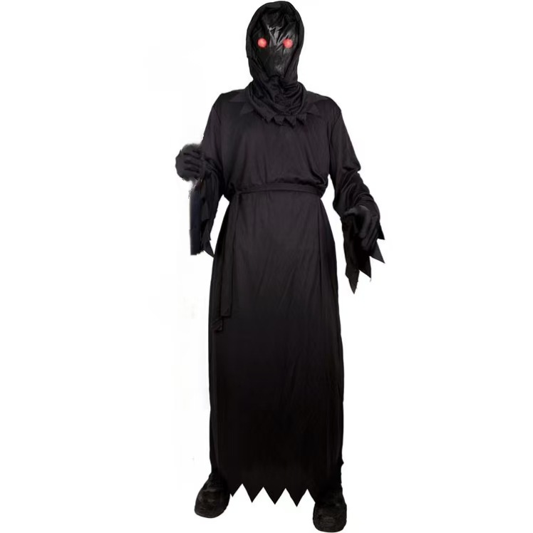 Halloween disfraz infantil gritos disfraz fiesta espectáculo de la muerte terror aterrador ojos brillantes