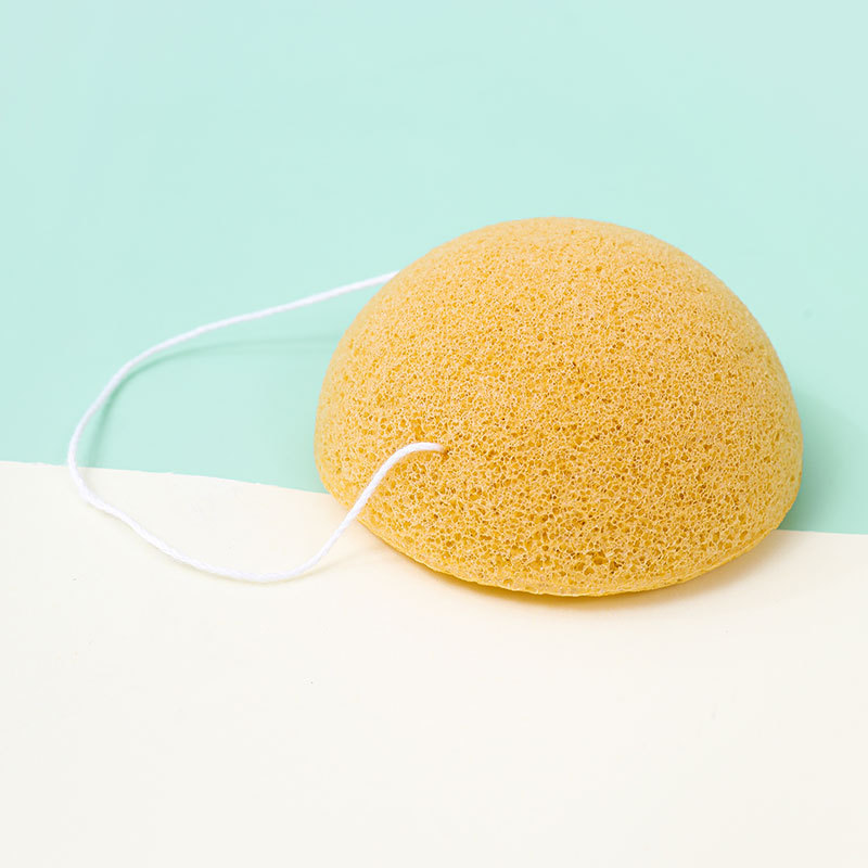 Esponja de konjac personalizada esponja de lavado facial esponja suave limpieza de goma de goma de limpieza facial limpia material vegetal artefacto de limpieza